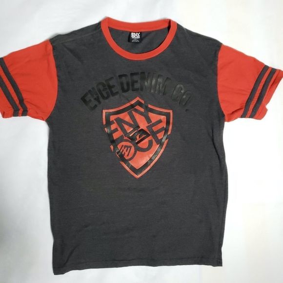 Sean Combs ENYCE Grey & Candy Red 2XL T-Shirt - Picture 2 of 5